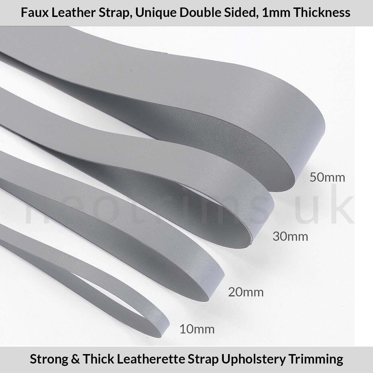 Amazon.com: Faux Leather Strap Binding Ribbon Trim Double Sided